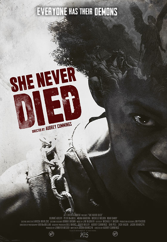 Poster for film She Never Died